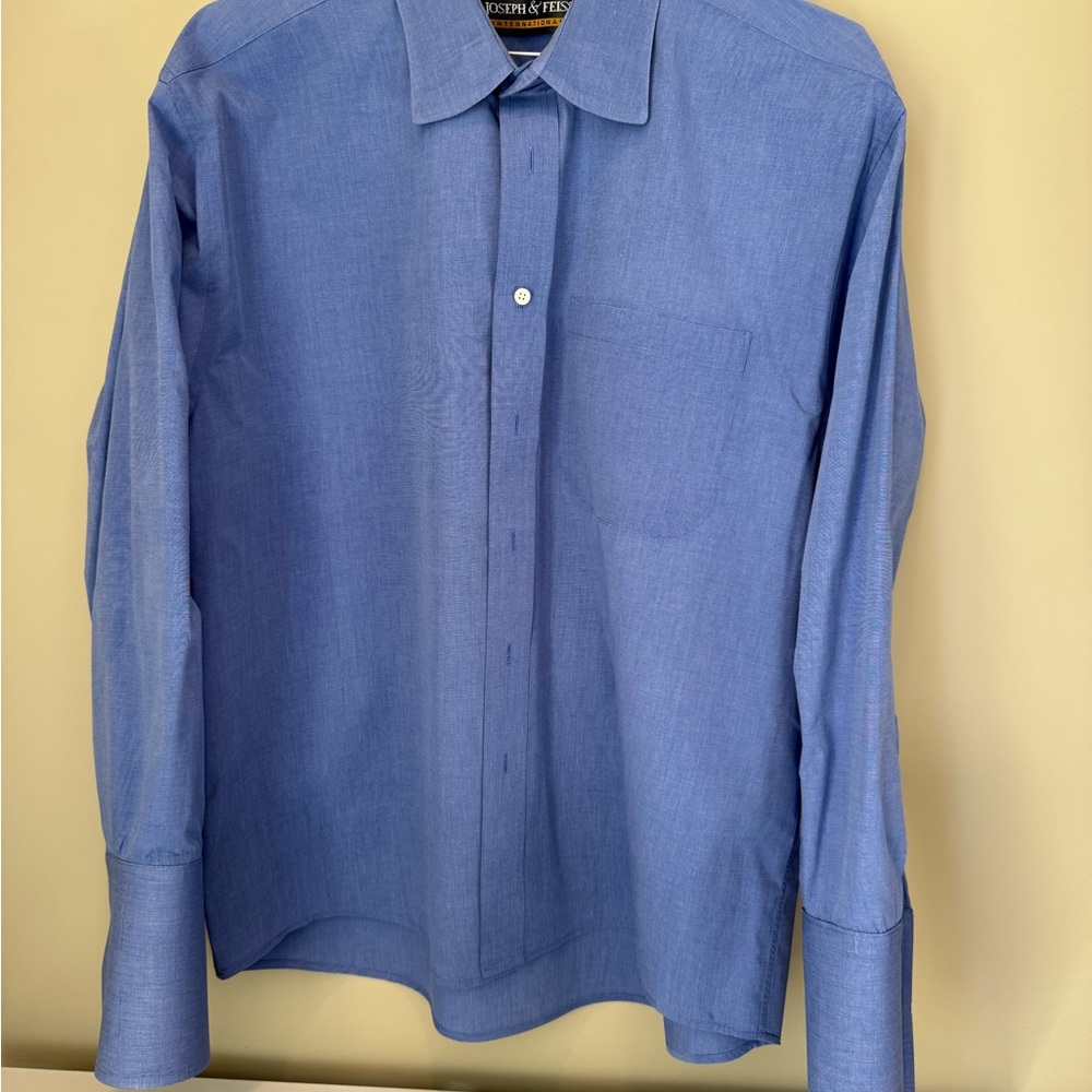Joseph & Feiss Blue Dress Shirt Classic Fit